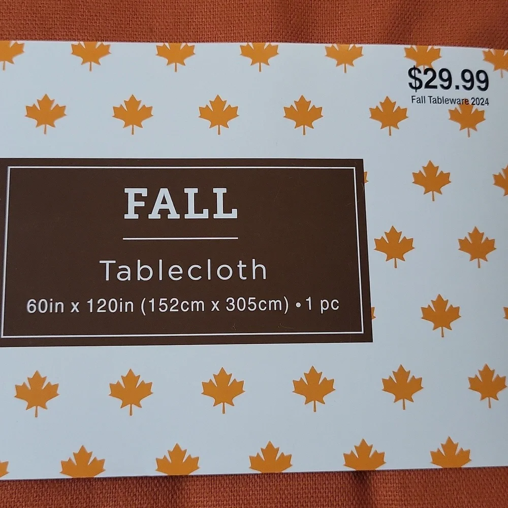 Orange Large Tablecloth